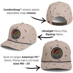 Dead Drift Fly Fishing Cap with Patch Rope and Exclusive Fly Pattern