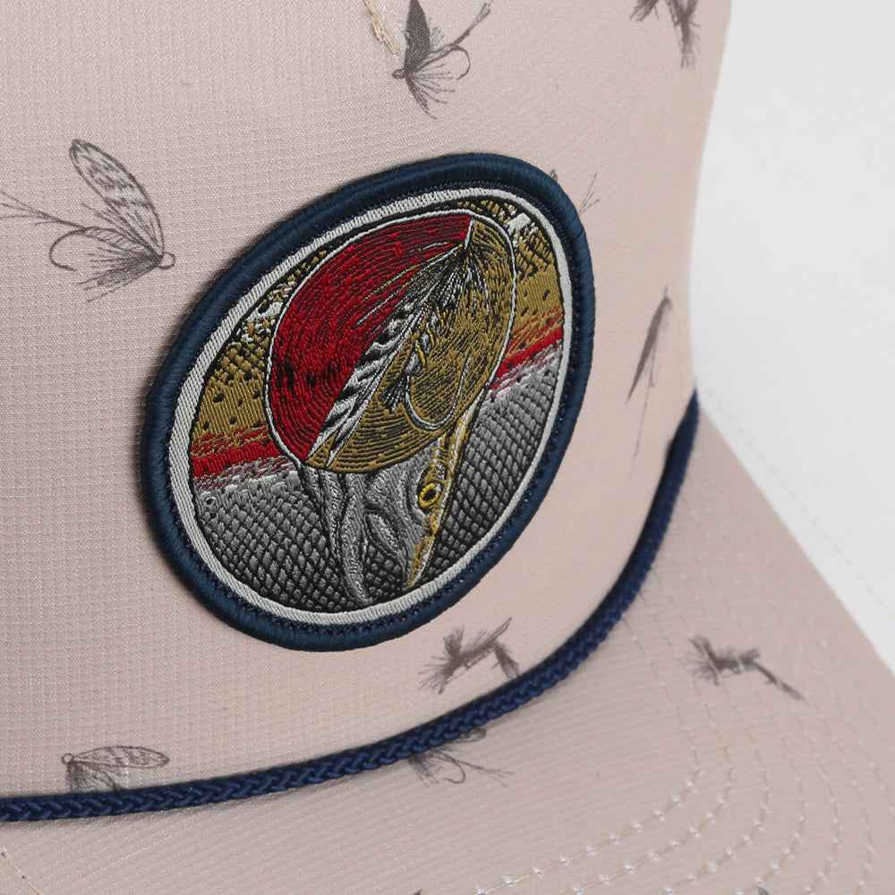 Dead Drift Fly Fishing Cap with Patch Rope and Exclusive Fly Pattern