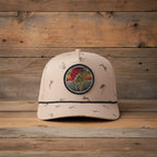 Dead Drift Fly Fishing Cap with Patch Rope and Exclusive Fly Pattern