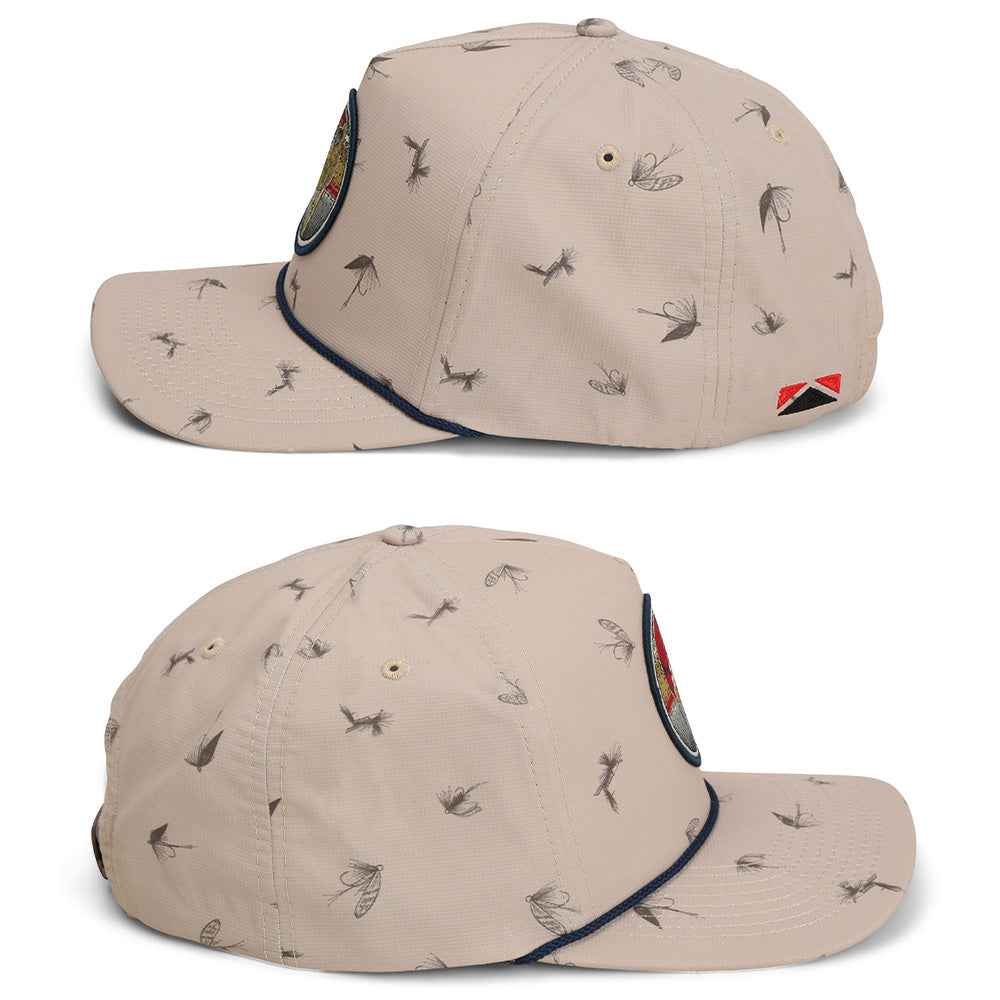 Dead Drift Fly Fishing Cap with Patch Rope and Exclusive Fly Pattern