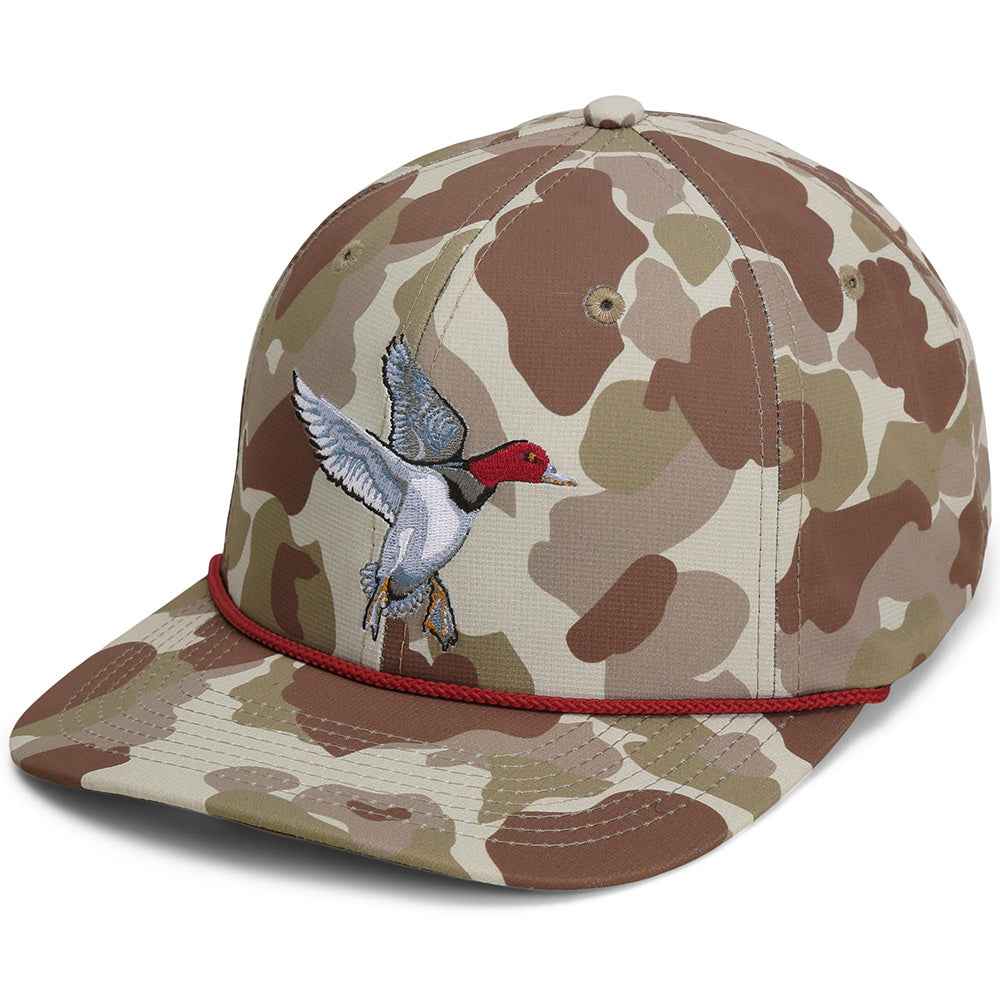 Redhead Duck Hat - 6-Panel Waterfowl Rope Cap for Outdoor Adventures