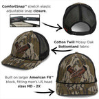 Mossy Oak Bottomland Turkey Cap with Feather Meshback Design