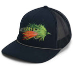 Fire Tiger Streamer Fly Fishing Cap - Mesh Back Rope Design for Comfort and Style