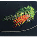 Fire Tiger Streamer Fly Fishing Cap - Mesh Back Rope Design for Comfort and Style