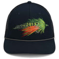 Fire Tiger Streamer Fly Fishing Cap - Mesh Back Rope Design for Comfort and Style