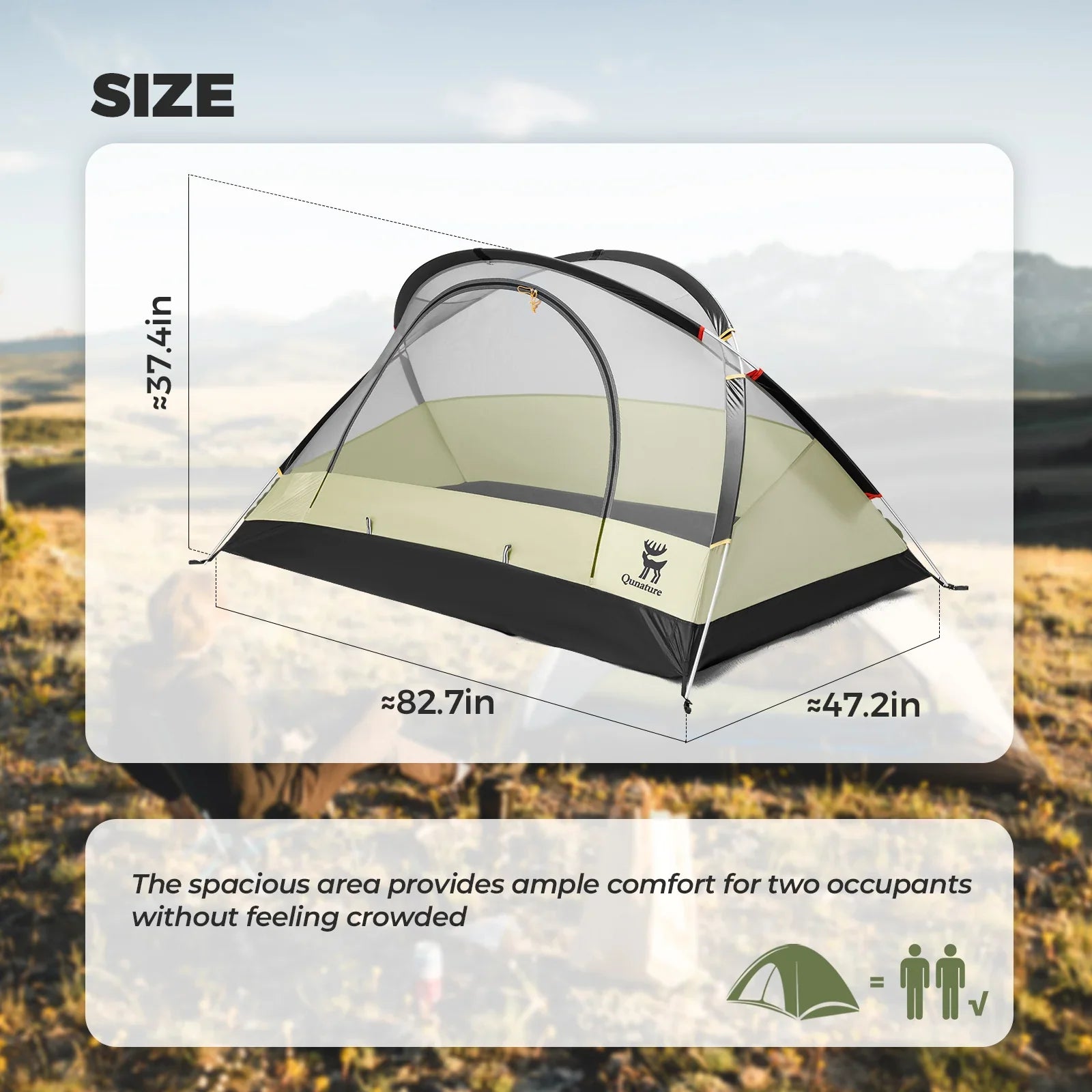Clear Water 2-Person Backcountry Dome Camping Tent