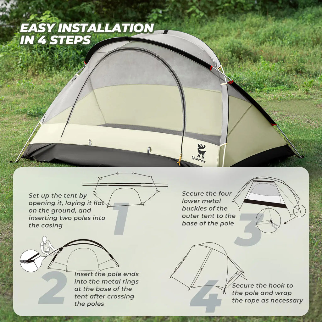 Clear Water 2-Person Backcountry Dome Camping Tent