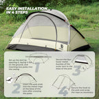 Clear Water 2-Person Backcountry Dome Camping Tent