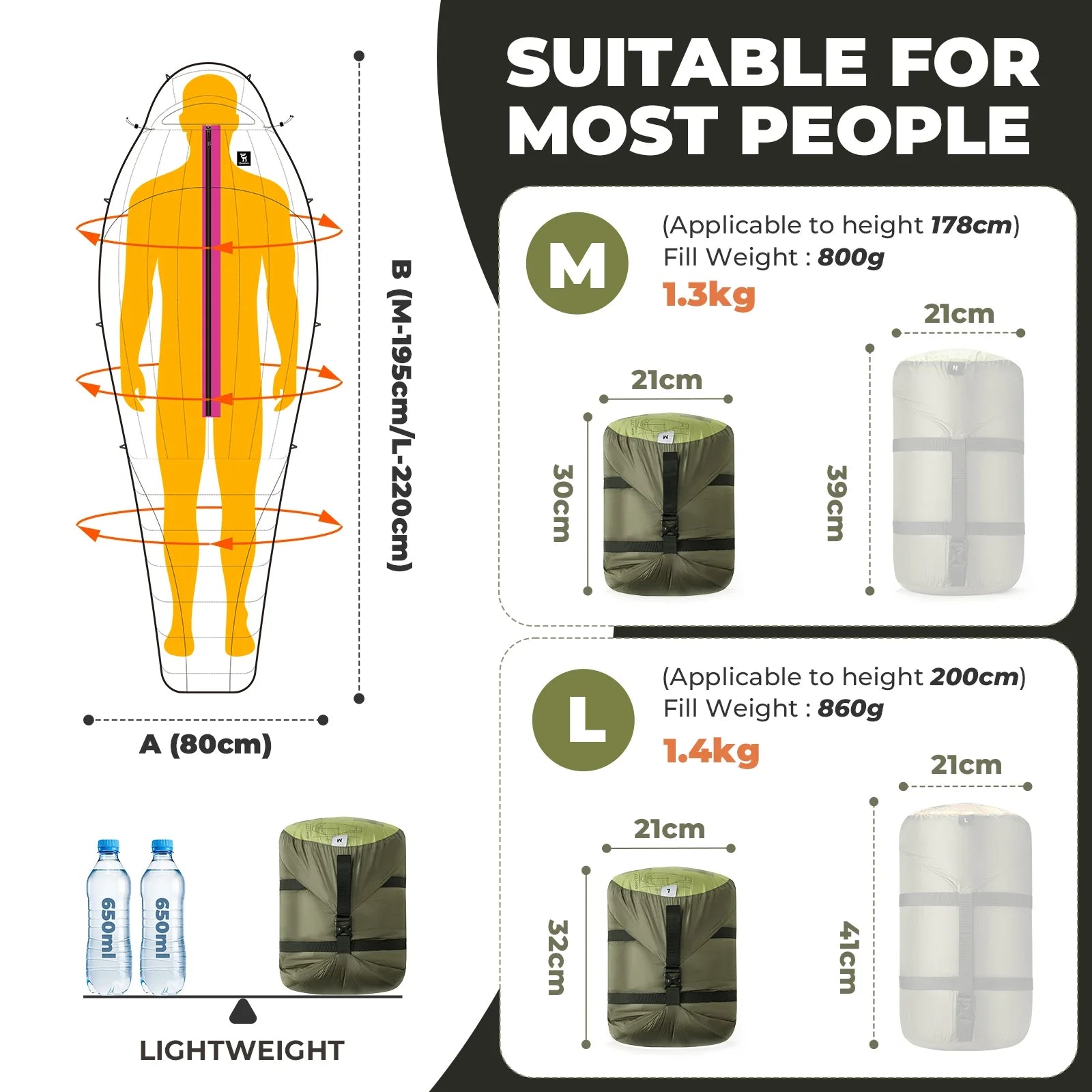Clear Water 23°F Mummy Down Sleeping Bag