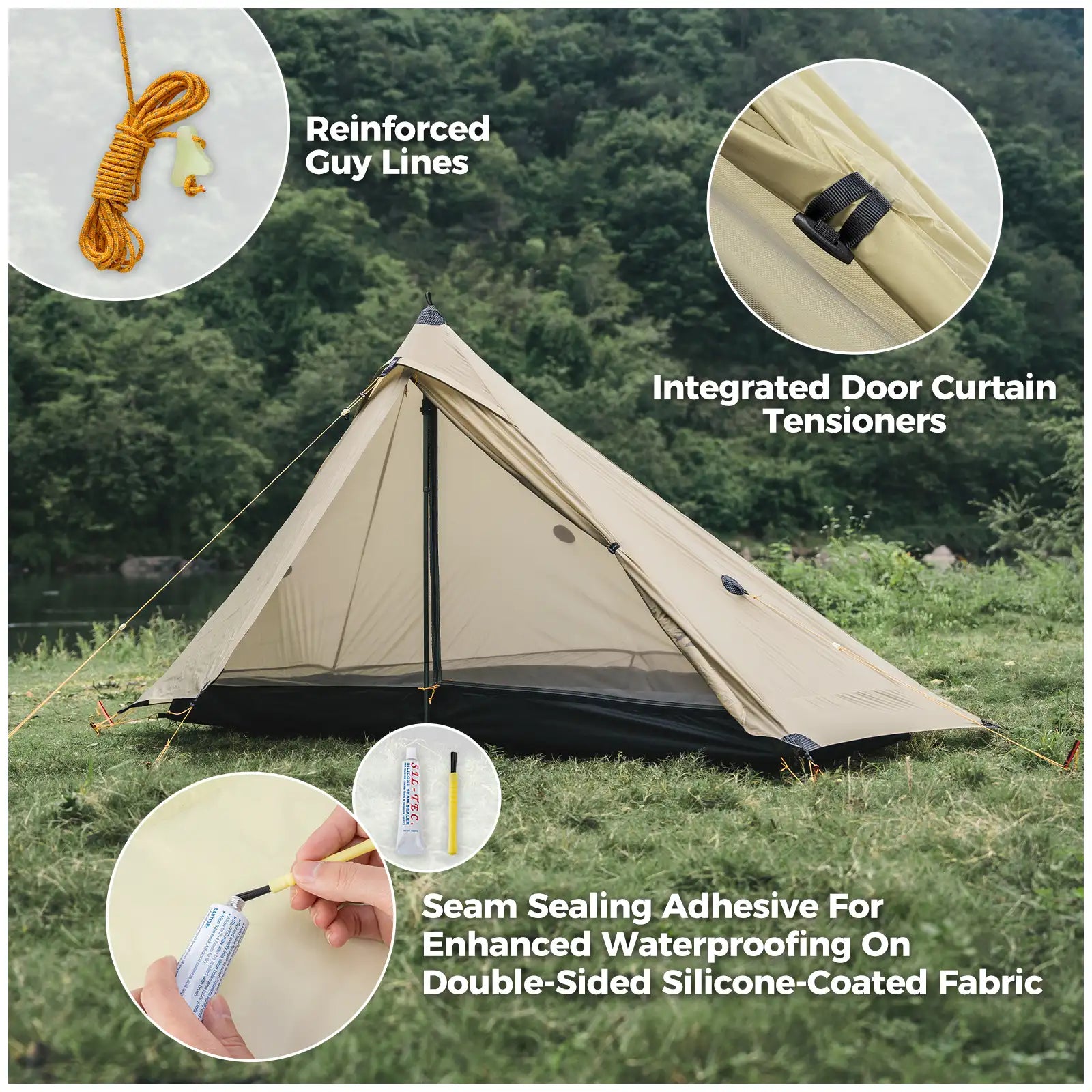 Clear Water - Ultralight, Easy Setup Trekker Tent