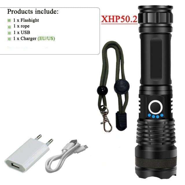 Clear Water Trading Co. — Ultra‑Bright USB‑Rechargeable Tactical Flashlight (Waterproof, Zoomable, High‑Lumen CREE LED) - Clear Water Trading Co.