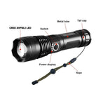 Clear Water Trading Co. — Ultra‑Bright USB‑Rechargeable Tactical Flashlight (Waterproof, Zoomable, High‑Lumen CREE LED)