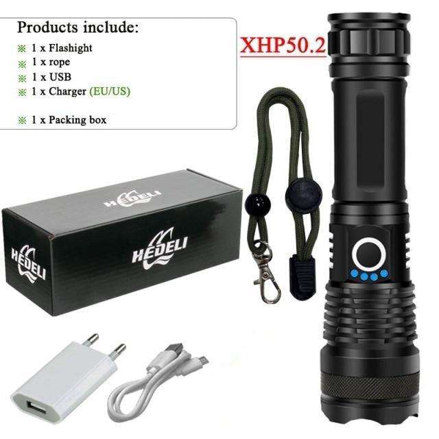 Clear Water Trading Co. — Ultra‑Bright USB‑Rechargeable Tactical Flashlight (Waterproof, Zoomable, High‑Lumen CREE LED) - Clear Water Trading Co.