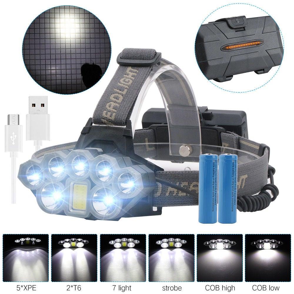 Clear Water Trading Co. — Ultra‑Bright USB‑Rechargeable Waterproof Headlamp (6‑Mode Outdoor Torch)