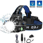 Clear Water Trading Co. — Ultra‑Bright USB‑Rechargeable Waterproof Headlamp (Zoomable Outdoor Torch)