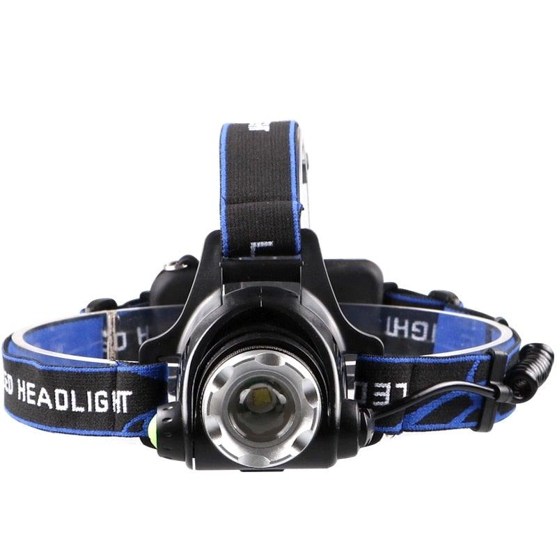 Clear Water Trading Co. — Ultra‑Bright USB‑Rechargeable Waterproof Headlamp (Zoomable Outdoor Torch)