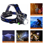 Clear Water Trading Co. — Ultra‑Bright USB‑Rechargeable Waterproof Headlamp (Zoomable Outdoor Torch)