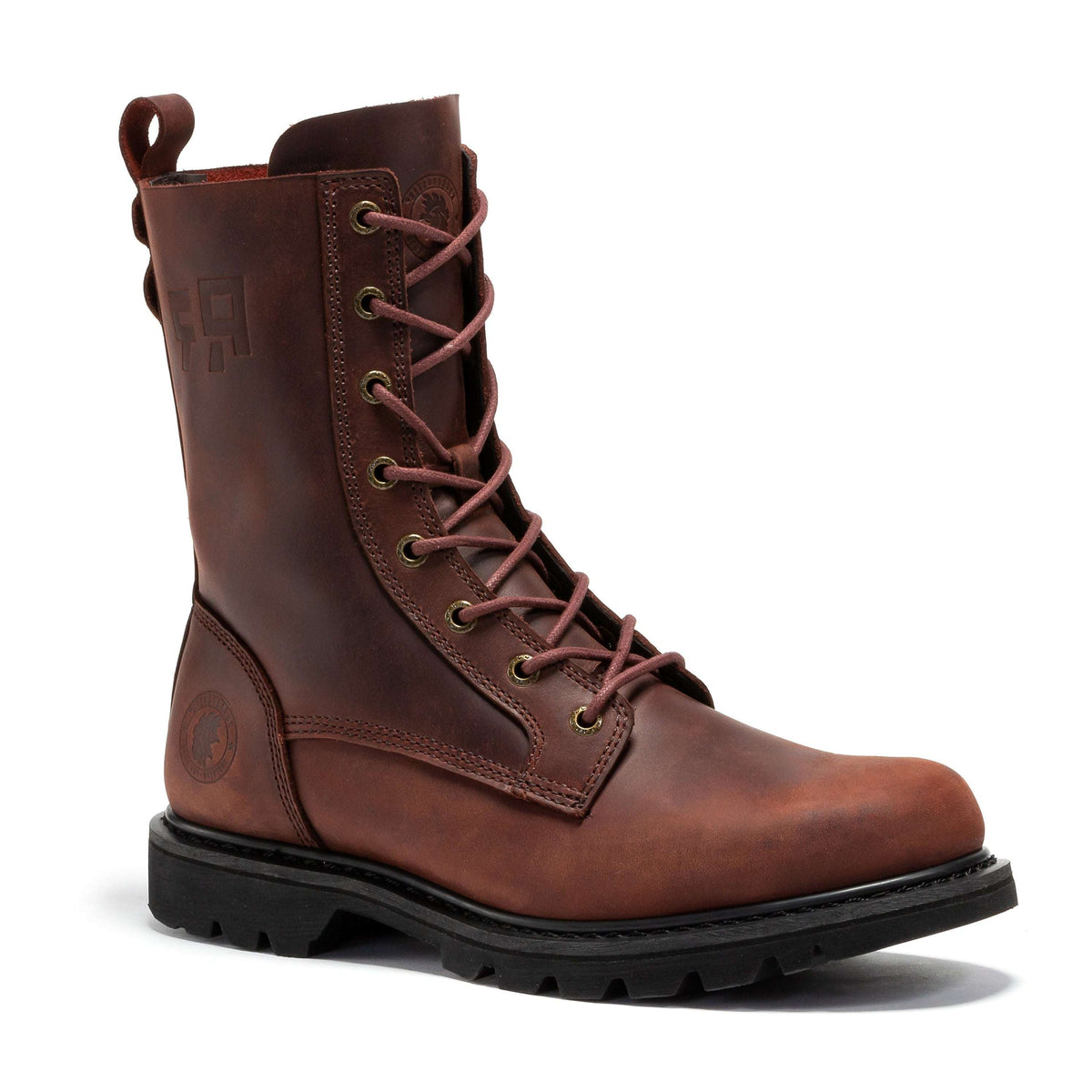 Men's 8" Side-Zip Soft Toe Work Boots – ROCKROOSTER Mantua, Waterproof Leather