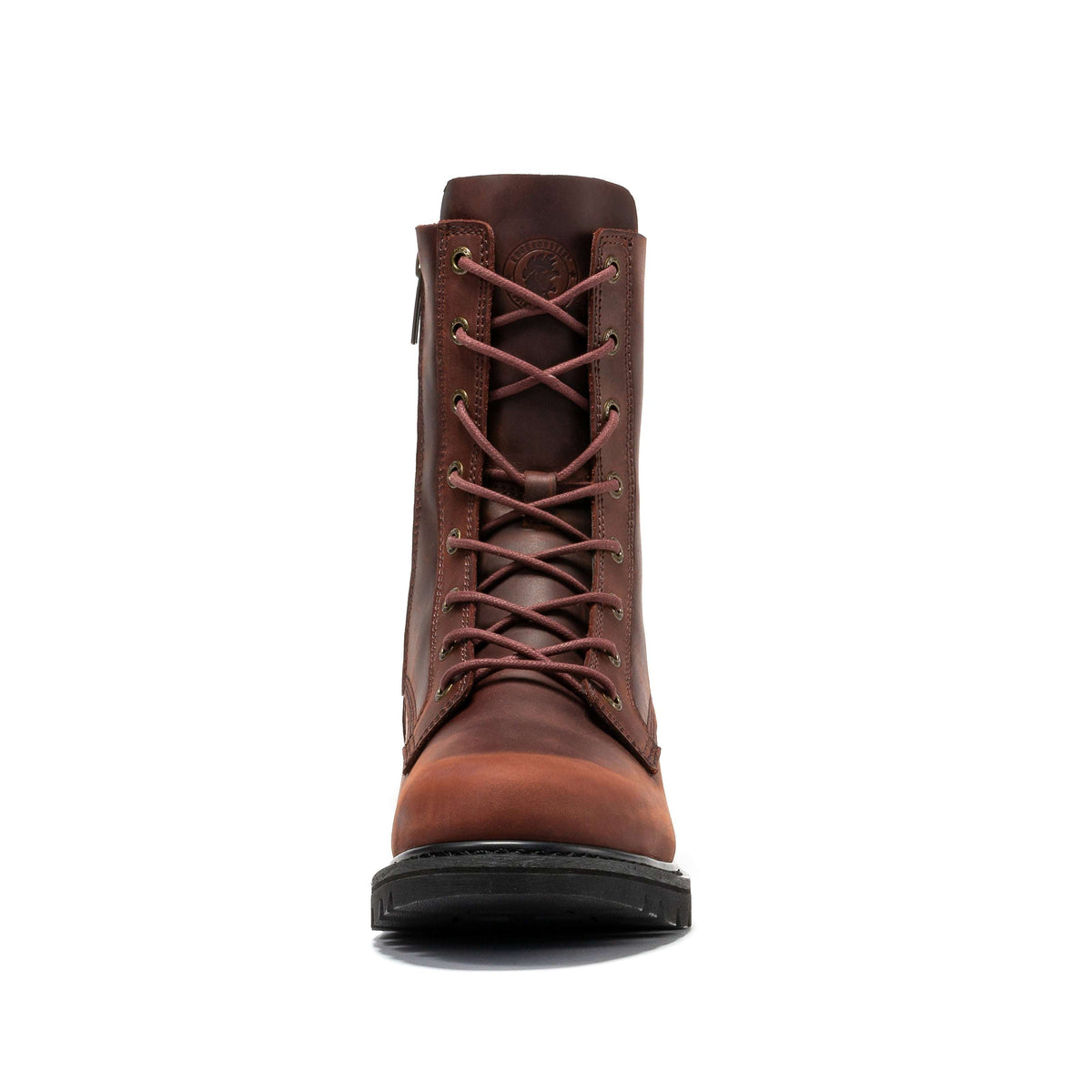 Men's 8" Side-Zip Soft Toe Work Boots – ROCKROOSTER Mantua, Waterproof Leather