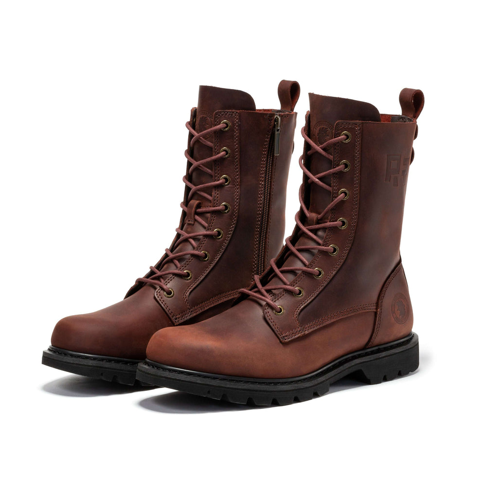 Men's 8" Side-Zip Soft Toe Work Boots – ROCKROOSTER Mantua, Waterproof Leather