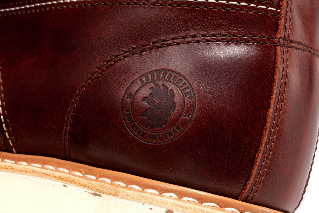 Bottes de travail pour homme à semelle compensée de 6 po – ROCKROOSTER Norwood à embout souple, brun cerise